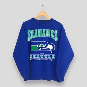 Vintage Seattle Seahawks Crewneck Sweatshirt 90s NFL Seahawks Football Shirt